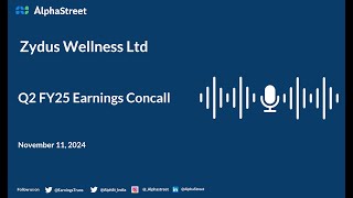 Zydus Wellness Ltd Q2 FY202425 Earnings Conference Call [upl. by Anitsuga]