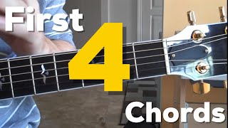 First Guitar Lesson  Learning your first 4 chords Matt McCoy [upl. by Dann]