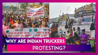 Truckers Protest Indian Truck Drivers Are Protesting Across The Country Know The Reasons [upl. by Damour]