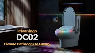 iCleaningo Bidet Toilet Seat DC02 Elevate Your Bathroom to Luxury [upl. by Nagy]