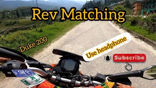 Rev Matching Downshifting Duke 200 😱💯 tutorial [upl. by Atiniv]