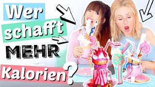 Wer schafft 10 000 KALORIEN MONSTER SHAKE 🍧 ViktoriaSarina [upl. by Nytram418]