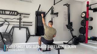 Seated Single Arm Supinated Cable Lat Pulldown [upl. by Ethbun]