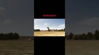 Plane Crash Animation vs Real Life 1 [upl. by Andria]