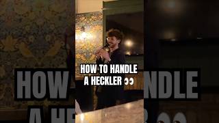 HOW TO HANDLE A HECKLER 👀  Danny Scott comedy hecklers crowdwork standupcomedy britishcomedy [upl. by Anatniuq226]