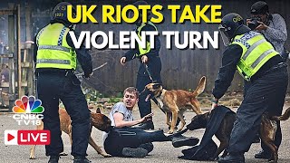 UK Protests LIVE FarRight AntiImmigration Riots Flare Across UK  Southport  UK Riots  N18G [upl. by Douty]