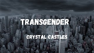 Transgender Crystal Castles Lyrics and youll never be pure again [upl. by Rahmann234]