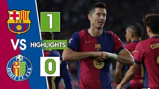 Barcelona vs Getafe 10 Extended Highlights amp All Goals [upl. by Ainoda]