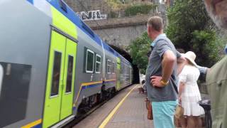 TRENI ALLA STAZIONE DI RIOMAGGIORE [upl. by Fairley]