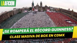 Clase masiva de box en Ciudad de México busca romper record Guinness de nuevo [upl. by Orvie707]