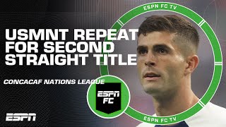 A COMMANDING WIN‼ USMNT win second straight CONCACAF Nations League title  ESPN FC [upl. by Amyas]