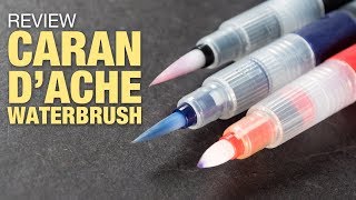 Review Caran DAche Waterbrush [upl. by Idihsar253]