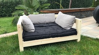 DIY Hundebett  Wood projects  DIY dog bed  Hundecouch  dog couch  Cama de cachorro [upl. by Gentille765]