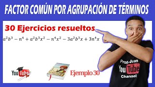 😍 👉FACTOR COMÚN POR AGRUPACIÓN DE TÉRMINOS EJERCICIOS resueltos con procedimiento✅  🚀 Súper FÁCIL [upl. by Noynek]