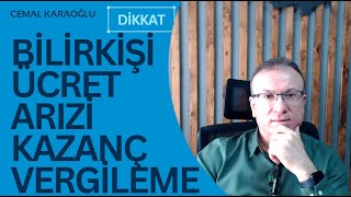 BİLİRKİŞİ ÜCRET ARIZİ KAZANÇ VERGİLEME  DİKKAT [upl. by Kerred552]