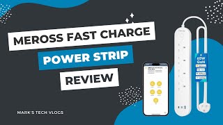 Meross Smart Apple Home Compatible Fast Charging Power Strip Review MSP843P [upl. by Sahcnip134]