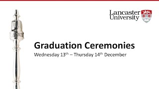 Lancaster University Graduation 1030am Thursday 14 December 2023 [upl. by Anivlek]