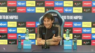 La conferenza di Antonio CONTE del 31224 in vista di LazioNapoli di Coppa Italia  CANALE 21 [upl. by Nudd]