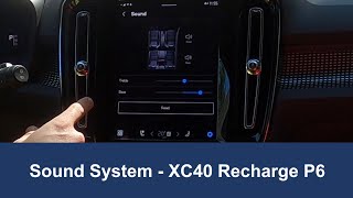 XC40 Recharge Sound System [upl. by Snyder]