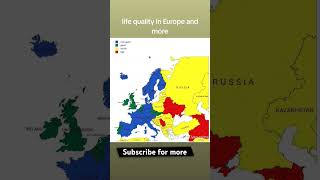 Life quality in every European country subscribe mapping [upl. by Purpura]