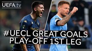 JOVIĆ IMMOBILE  UECL GREAT GOALS PLAYOFFS FIRST LEG [upl. by Anifad806]