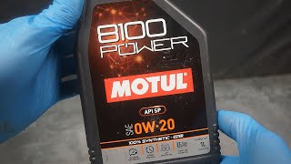 Motul 8100 Power 0W20 What does the original engine oil look like [upl. by Enaej]