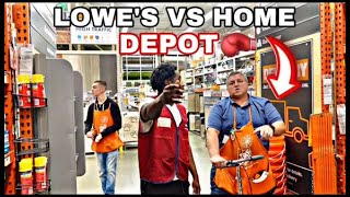 TROLLING HOME DEPOT EMPLOYEES AS A LOWES EMPLOYEE [upl. by Enylhsa]