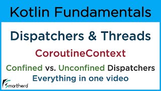 Kotlin Dispatchers CoroutineContext and CoroutineScope [upl. by Hurlbut]