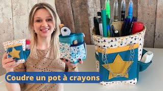 Tuto Couture cadeaux fin d’année  le pot à crayons [upl. by Snej]