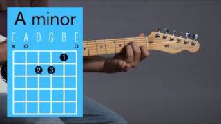 How to Play an A Minor Open Chord  Guitar Lessons [upl. by Dewar541]