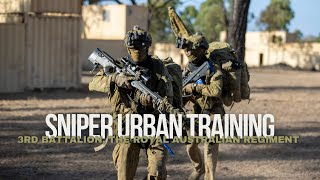 ADF  3RAR Sniper urban training [upl. by Euqinay]