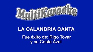 La Calandria Canta  Multikaraoke  Fue Éxito de Rigo Tovar y Su Costa Azul [upl. by Modie]