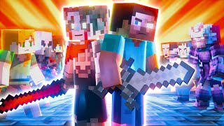 The AETHER Rescue of Herobrine  Alex and Steve Adventures Minecraft Animation [upl. by Ahsikat]