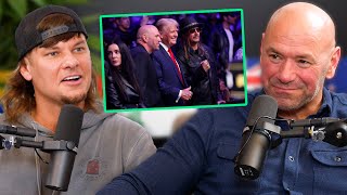 Dana White on Politics Friends and Trump [upl. by Ahsilrac]