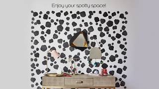 How to create a Dalmatian print feature wall [upl. by Earased]