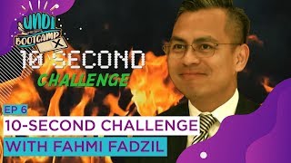 UNDIBootcamp 10second challenge with Fahmi Fadzil [upl. by Ardnaiek]