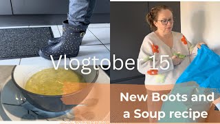 Vlogtober 15  leek amp potato soup wellies for the pumpkin patch [upl. by Curtis]