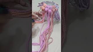 DIY Macrame glassJar coverBoho style macrame jarglass cover tutorialsarascreation5198 [upl. by Hceicjow]