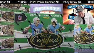 2023 Certified Football Card 8 Box Half Case Break 3 Sports Cards [upl. by Thorn]