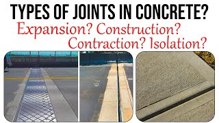 Types of Joints in concrete  Expansion joints in concrete  Construction Contraction Isolation [upl. by Sochor672]