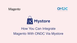 How to integrate your Magento storefront with ONDC network via Mystore [upl. by Cosenza]