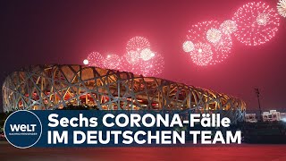 Olympische Spiele 2022 in China Offizielle Eröffnungsfeier wird geprobt  Sechs Deutsche infiziert [upl. by Seaman]