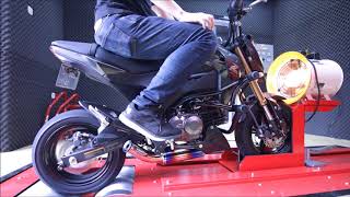 2017 Kawasaki Z125 PRO Dyno Run Top Speed 100 kmh with Striker Full Titanium Exhaust [upl. by Viviane917]