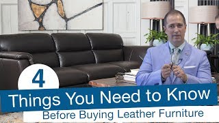 4 Things You Need To Know Before Buying Leather Furniture Quality Durability and Options [upl. by Chucho]