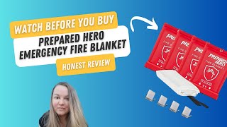 Prepared Hero Emergency Fire Blanket Review [upl. by Bocock708]