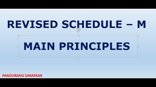 REVISED SCHEDULEM MAIN PRINCIPLES HINDI [upl. by Leina]