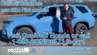 Explore the New 2024 Honda Pilot at Conicelli Honda  Full Walkaround and Features [upl. by Neehs]