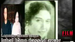 Iqbal Bano  The Legendry Ghazal Singer passed away on April 21 2009 [upl. by Nahgeam]