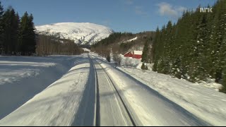 956 Hours Train Journey to the Norwegian Arctic Circle WINTER 1080HD SlowTV [upl. by Enomahs]