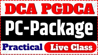 📚PCPackage DCA amp PGDCA Exam December 2023 dca pgdca mcu [upl. by Ittocs]